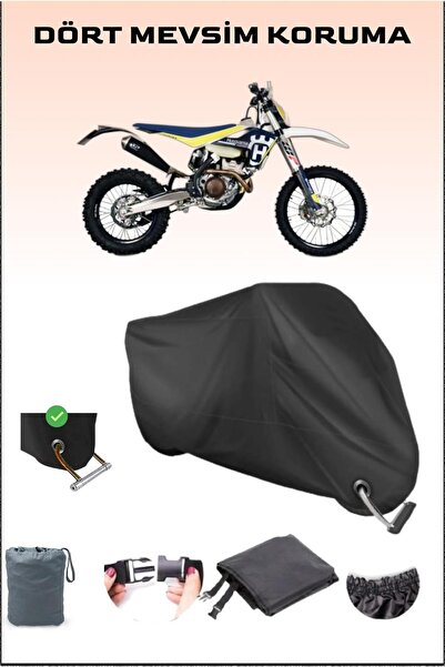 Breen قفل أسود لدراجة نارية Husqvarna Fe 350 متوافق مع القماش المشمع، آمن، مق...