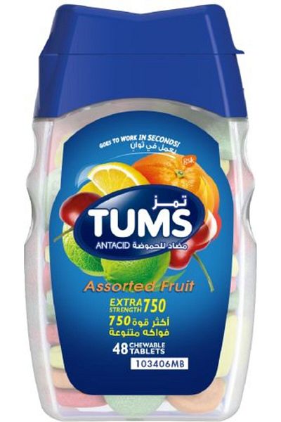 Tums EXTRA STRENGTH 750 MG X 48S