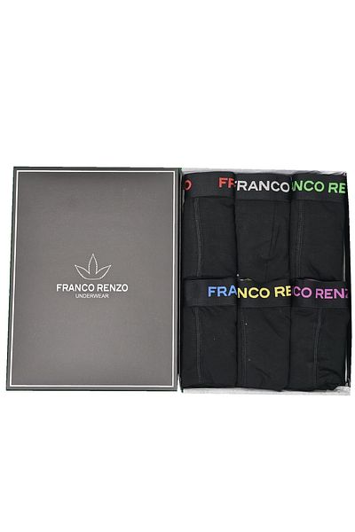 FRANCO RENZO Ανδρικό μπόξερ 6 τεμαχίων Luxury Box Boxer από βαμβάκι και Lycra