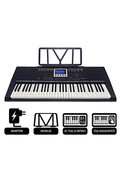 JWIN JTK-3350 61 Tuş Hassasiyetli 5 Oktav Org (Adaptör Hediye)