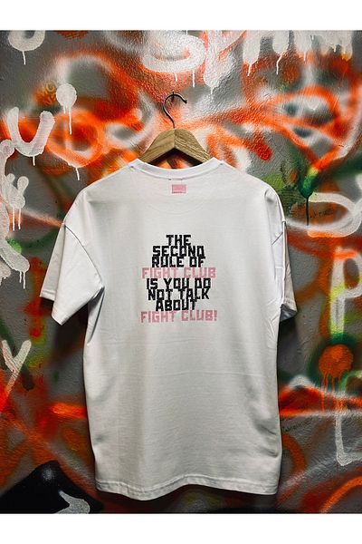Spark Collection Fight Club Rules 100% Cotton Relax Mold Tshirt