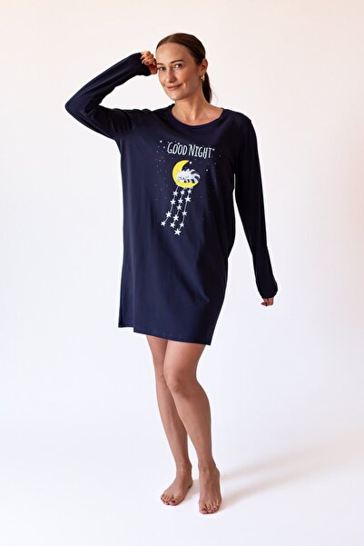 FEELAMORE Feelaomre Doğal Pamuk Şıklığı: Gecelik ve Sabahlık