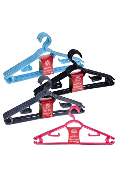 Generic Brand A Quality Plastic Colorful Clothes Hangers 12 Pieces