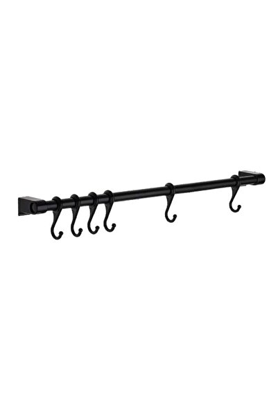 Vip Black Metal Kitchen Bathroom Hanger Multipurpose Hanger Wrought Iron Metal Hanger Fintorp Model