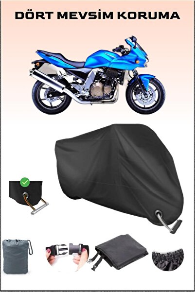Breen قفل أسود متوافق مع القماش المشمع للدراجات النارية Kawasaki Z 750 S، آمن...