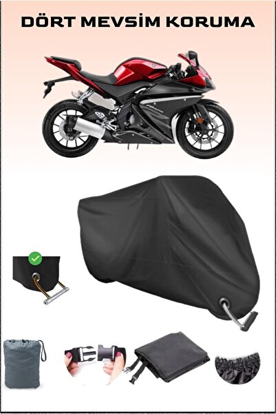 Breen قفل أسود متوافق مع القماش المشمع للدراجات النارية Yamaha Yzf R125، آمن،...