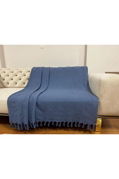 Koza Mix towel Husa de scaun albastra cu model 180*210