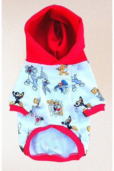 PATİBÖR Bugs Bunny 100% Cotton Fabric Dog Sweatshirt