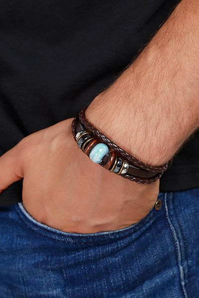 Rouge Survive Blue Beaded Unisex Bracelet