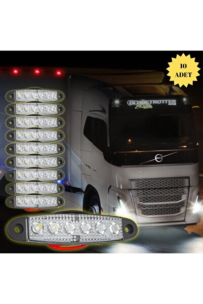 DEKOHOP LED Sinyal Lambası Parmak LED 12V-24V 6 Ledli Su Geçirmez Etek Lamba ...