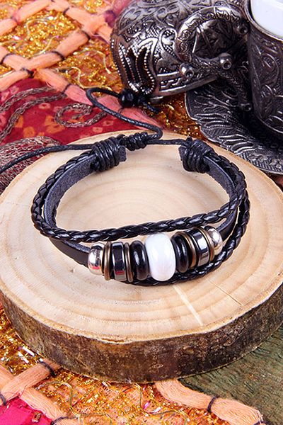Rouge Survive White Beaded Unisex Bracelet