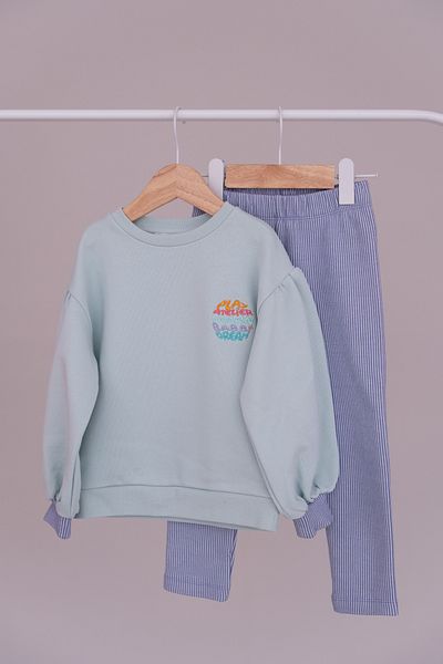 Atelier Babbi Rita Mint/lilac Tracksuit Set