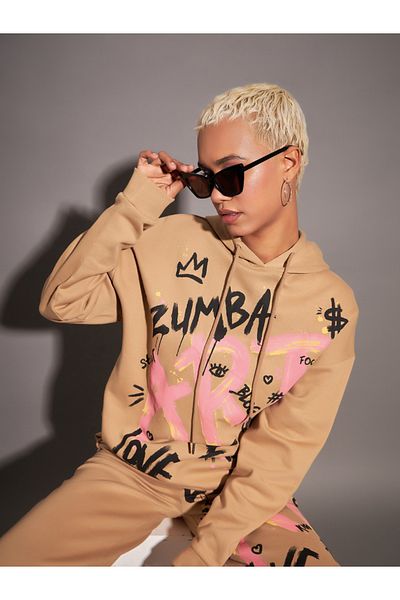 Sassafras By Styli Oversized Art Graphic Print Hoodie