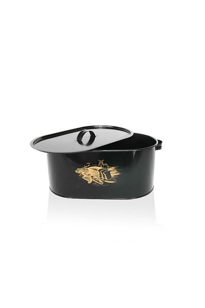 Reoona Black Metal Bread Bowl 12 lt