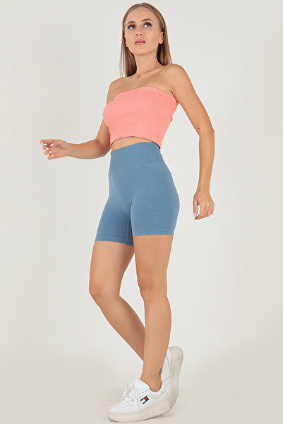 Doremi Colanți scurți pentru femei, fără sudură, cu talie normală