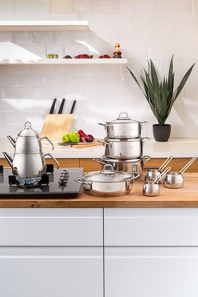 Emsan Batu 14 Piece Steel Dowry Set