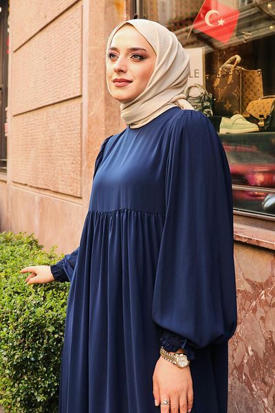 Berel Moda Φόρεμα Navy Blue Ponsk