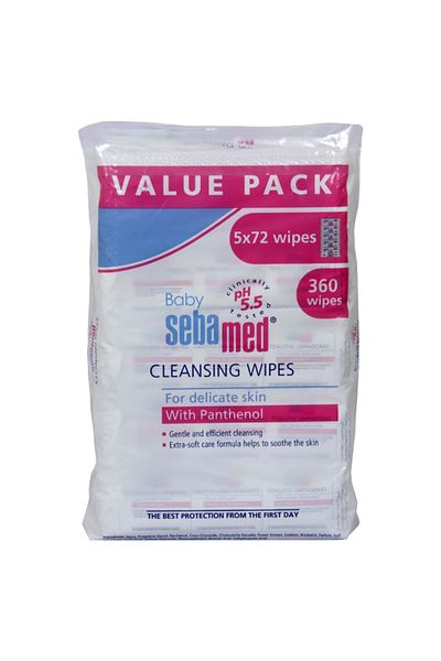 SEBAPHARMA Sebamed Baby Wet Wipe, Pack of 4, 288 Sheets