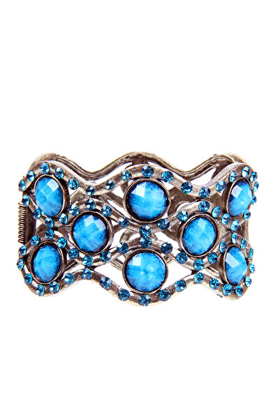 Rouge نموذج أصفاد معدنية من الحجر الأزرق للنساء