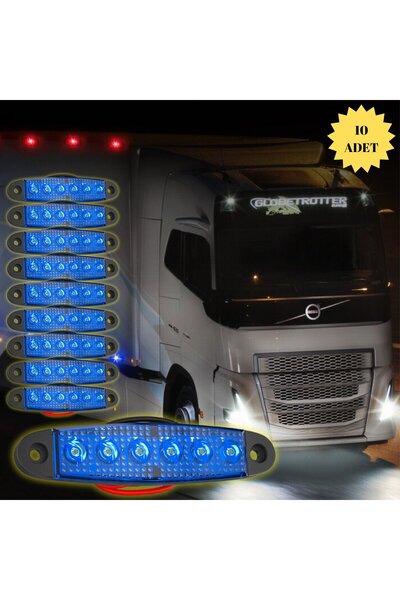 DEKOHOP LED Sinyal Lambası Parmak LED 12V-24V 6 Ledli Su Geçirmez Etek Lamba ...