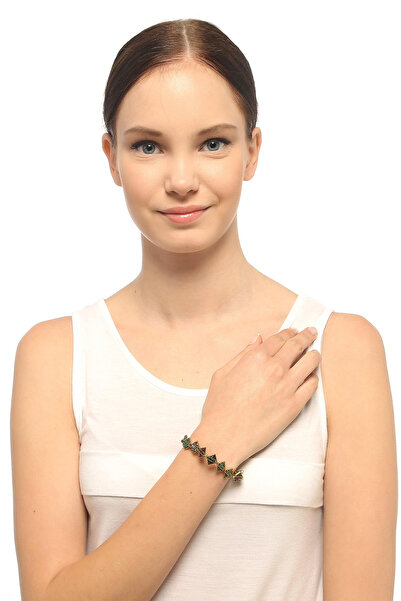 Rouge سوار نسائي على شكل هرم مزدوج