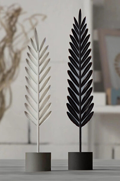 karenda Dekoratif Modern Tüy Yaprak Takımı