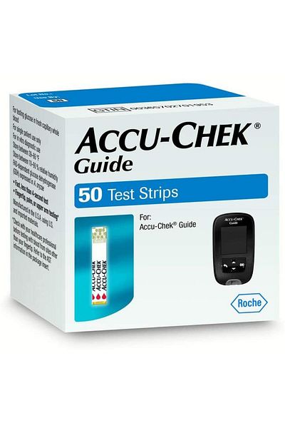 ACCU CHECK شرائط اختبار Accu Chek Guide، 50 قطعة