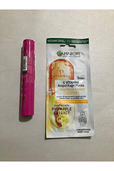 Garnier C Vitamini Ampul Kağıt Maske Lash Sensational Firework Maskara - Siyah