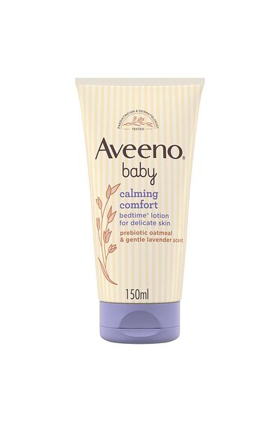 AVEENO 150ml Baby Calming Comfort Bedtime Lotion with Natural Oat Extract & Gentle Lavender Scent