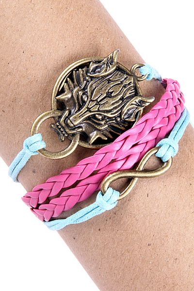Rouge Teen Wolf Wolf Figured Casual Unisex Bracelet