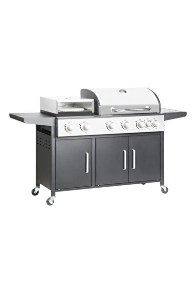Beloger 7 Burners and Convenient Wheels Pizza Combi Grill
