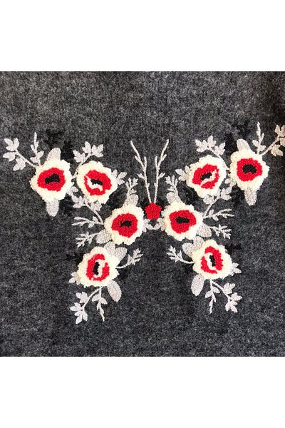 Little Star Girl's Soft Fabric Butterfly Embroidered Knitwear Set