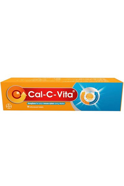 Bayer Cal-c-vita Vitamin C Calcium Vitamin D, 10 Tablets