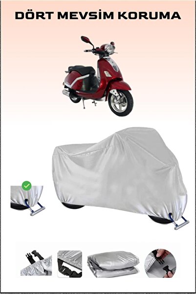 Breen Mondial 150 ZNX - مشمع دراجة نارية آمن ومقاوم للماء متوافق مع القفل