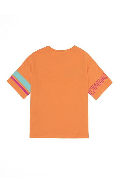 U.S. Polo Assn. U.S. POLO. ASSN. Tricou portocaliu pentru copii cu gât crew 50265393