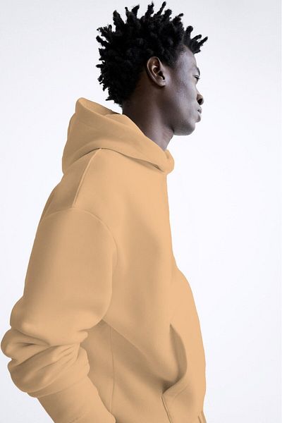 The Champ Clothing Φούτερ με κουκούλα Fleece Μπεζ Unisex Oversize Hoodie