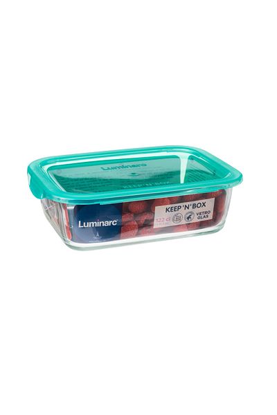 Luminarc Heat resistant glass food container with plastic cover