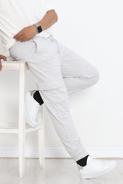 Moka Shopin Ανδρικά γκρι φούτερ - Cargo Pockets, MokaShopin 18711.1250