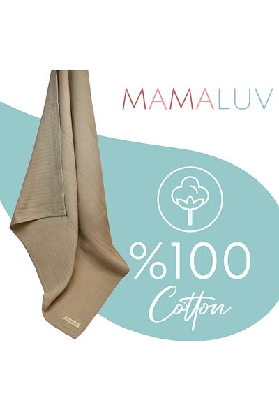 Mamaluv Musselin-Wickeltuch für Neugeborene, 100 % Baumwolle, handgemachtes Baby-Wickeltuch, weiches und sanftes Wickeltuch