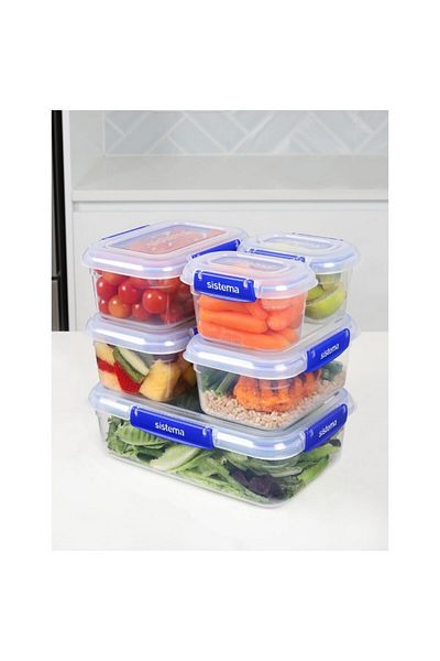 Sistema 6-Piece Leak-Proof Klip It Plus Food Storage Container Set