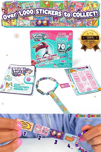 Doğan Oyuncak Dünyası Best DIY Sticker Jewelry Set - Sticki Rolls and Spare Tape