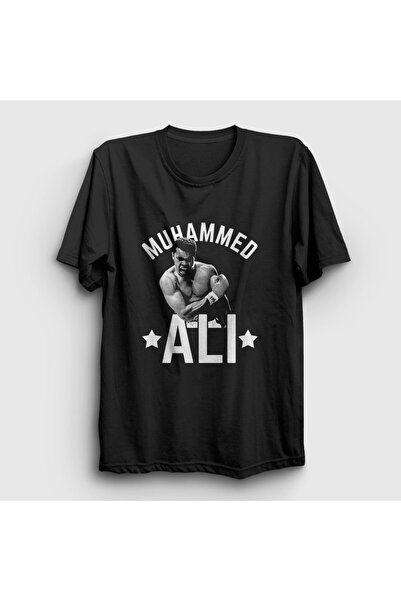 Presmono Unisex Siyah Boxing Boks Muhammad Muhammed Ali T-Shirt 507228tt