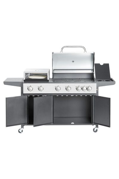 Beloger 7 Burners and Convenient Wheels Pizza Combi Grill