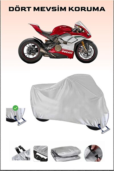 Breen Ducati Panigale V4 R - مشمع دراجة نارية آمن ومقاوم للماء متوافق مع القفل
