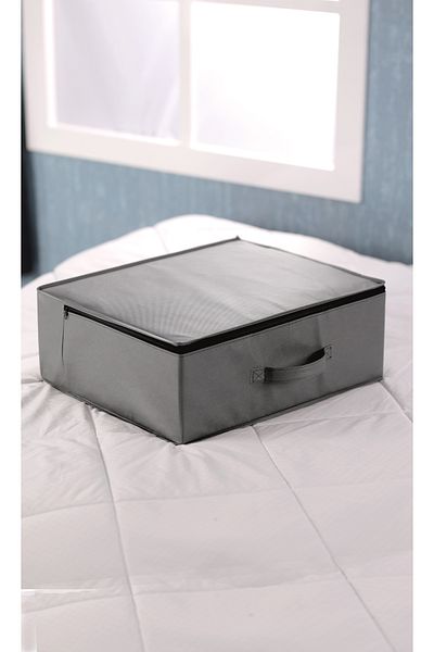 Vedsey 53x44x21 cm Αποθήκευση κάτω από το κρεβάτι και οργάνωση ντουλαπιών - Πάπλωμα και οργάνωση μαξιλαριών, γκρι ανθρακί