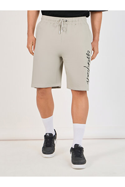 Styli Essentials Print Oversized Cotton Shorts