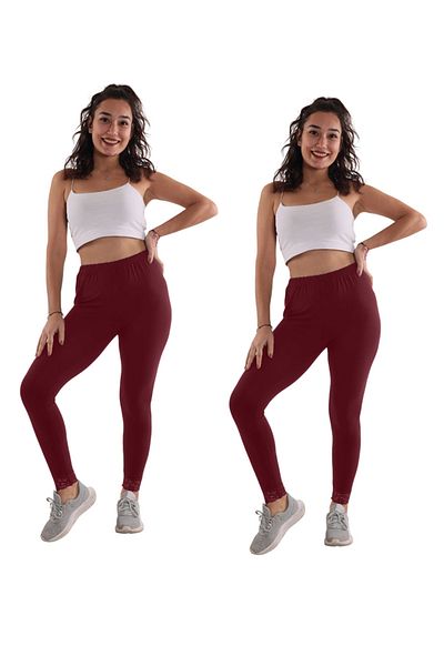 ASN concept Lace Burgundy Leggings 2 Pack