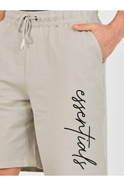 Styli Essentials Print Oversized Cotton Shorts