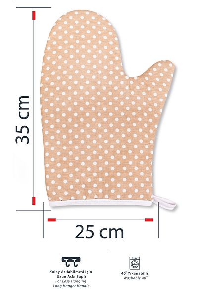 Morlay 2 Pcs Pot and Oven Gloves 220 Degree Heat Resistant & Kitchen Cooking Equipment Gloves