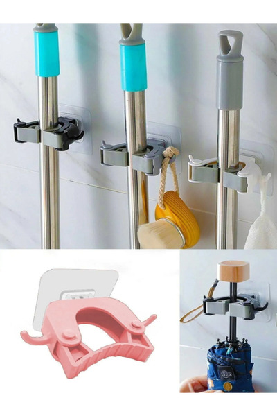 HappiestBaby Çok Amaçlı MONTA EDİLMELİ Mop Süpürge Paspas Askısı
